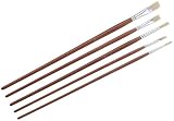 Nerchau 201503 Set Acryl- / Oelmalpinsel Gr. 4, 8, 12 - flach und Gr. 4, 8 - rund