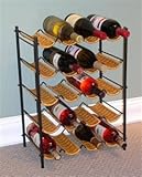 Wicker Wine Rack in Wicker / Metal4D Concepts-263015