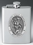 Mississippi State Bulldogs 8 oz Stainless Steel Flask - NCAA College Athletics