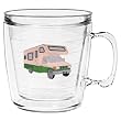 Motor home 12 oz Insulated Coffee Mug, Clear