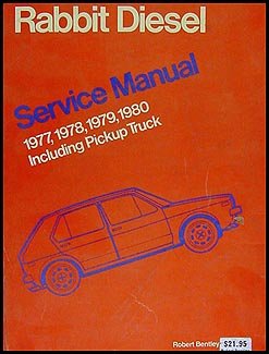 1977-1980 VW Rabbit and Pickup Diesel Bentley Repair Shop Manual