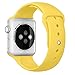 Apple Watch Band, Perman Sports Comfort Smooth Silicone Replacement Smart Watch Bracelet Strap Band Watchband for Apple Watch 42mm Yellow
