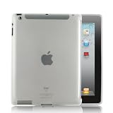 EASYi - Clear Gel Back Cover Tough TPU Case for Apple iPad 2 2nd generation (Wi-Fi and Wi-Fi + 3G) 16GB 32GB 64GB works with Genuine Apple iPad 2 Smart Cover