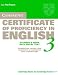 Book Cambridge Certificate of Proficiency in English 3 Student's Book with Entry Test: Examination Papers from University of Cambridge ESOL Examinations (C