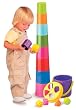 2-in-1 Nest & Stack Stacking Toy and Shape Sorter Developmental Baby Toy by International Playthings