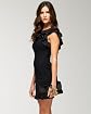 Scoopneck Ruffled Neck Dress Product Image