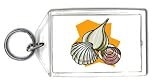 Keychain with shell, mollusk, seashell