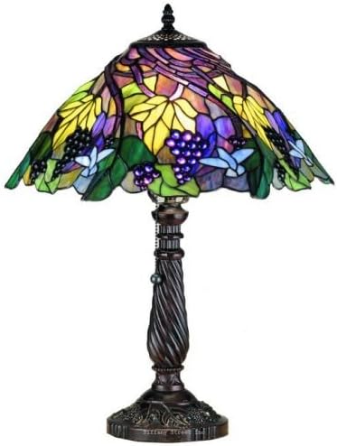 Spiral Grape Table Lamp 22 Inches H