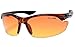 Xloop Hd Vision High Definition Anti Glare Driving Lens Sunglasses Wrap Semi Rimless Sports Eyewear (Brown)