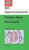 DAV Alpenvereinskarte 30/3 �tztaler Alpen Kaunergrat 1 : 25 000: Topographische Karte