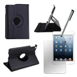 HDE� Black 360� Rotating Leather Case...