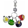 Angry Birds Metal Keychain Style 2 White Bird, Pig, Black Bird Red Bird