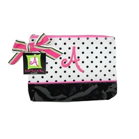 Mud Pie Gifted Initials Cosmetic Bag