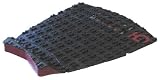 H2O Surfboard Traction - Team Designed QSx Quad Square Profile. Charcoal / Red