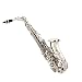 Musical Instruments : Cecilio 2Series Nickel Plated Alto Saxophone w/ Carrying Case and Accessories