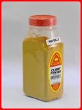 CURRY POWDER FRESHLY PACKED IN LARGE JARS, spices, herbs, seasonings