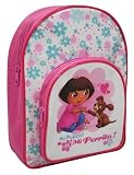 Dora Puppy Love Backpack, Front Pocket, Dora And Puppy Picture, Pink
