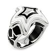 Designo Black And White Star Ring