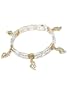 Inspirational Religious Silver Gold Tone Charms Stretch Bracelet Fashion Jewelry