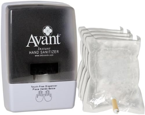 Avant Original Fragrance-Free Instant Hand Sanitizer with Automatic Dispenser (1 Dispenser, 4 Refills)