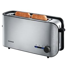 Severin AT 2596 Automatik-Langschlitztoaster, aluminium-schwarz / 900 W