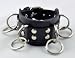 O Ring Wristband Goth Vamp Fetish Punk Black Metal Bondage