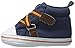 Luvable Friends Unisex Baby Crib Shoes, Blue Zig Zag, 6-12 Months