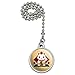 GRAPHICS & MORE Cute Lucky Cat Maneki-Neko Ceiling Fan and Light Pull Chain