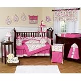 Circles Pink Twin 4 Piece Bedding Collection