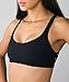 QK Womens Yoga Sport Bra Light Support Strappy And Open-Back Bra Performance