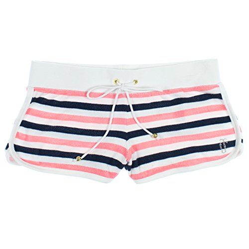 Juicy Couture Womens Striped Terry Cloth Shorts