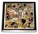 Sheila Wolk Chameleon Compact Mirror ::Brand New :Aprox. 2 1/2" x 2 1/2" :Made of durable epoxy finished images on a polished nickel-plated body.