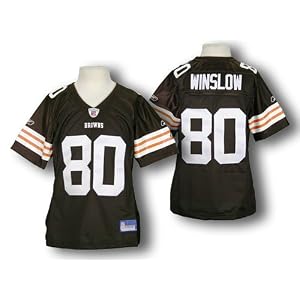 Buy Cleveland Browns Kellen Winslow #80, NFL Ladies Sewn Jersey, Brown by Reebok
