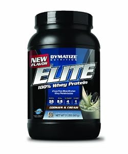 Dymatize Nutrition Elite Whey Shake, Cookies and Cream, 2 Pound