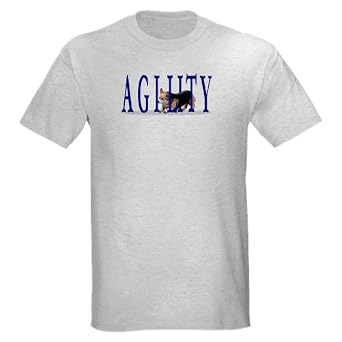 Pembroke Welsh Corgi Agility Tee - Grey Corgi Light T-Shirt by ...