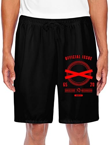 YOUARN Men's The Weeknd X'O Short Sweatpants Black M