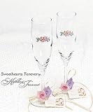 Sweethearts Forever Toasting Set - 2 flutes per package