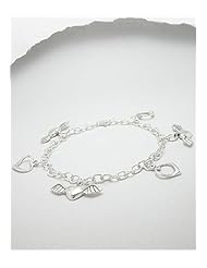 Heart Bracelet In 92.5 Sterling Silver