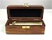 Hand Held All Brass Telescope with Wooden Box & 12x Magnification 15 1/2