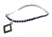 Anklet - A47 - Swarovski (tm) Crystal - Stretch ~ Caribbean Mix with Diamond Charm