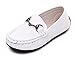 Bumud Boy's Girl's Classic Leather Slip-On Loafers Oxfords Flat Shoe(Toddler/Little Kid/Big Kid)