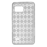 Clear Check Flexible Phone Cover Skin Case for Motorola XT875 Droid Bionic  ....
