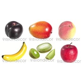 Artificial Decorative Faux Fruit 6pc Set