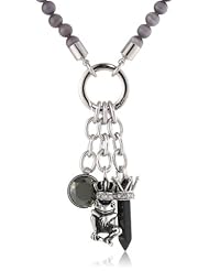 Stainless Steel Pendant Necklace, 20"