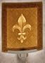 Fleur-de-Lis Porcelain Garden Lithophane Night Light (NEW)