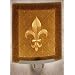Fleur-de-Lis Porcelain Garden Lithophane Night Light (NEW)