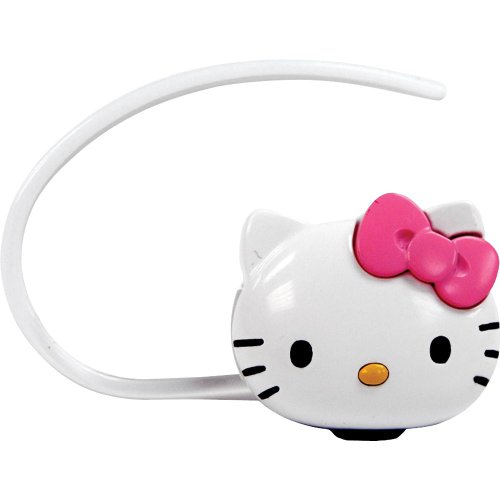 Hello Kitty KT4700 Bluetooth Headset Kit with USB Charger, Earclip, Car Charger and Pouch
