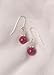 : RED AVENTURINE ROSE QUARTZ EARRINGS