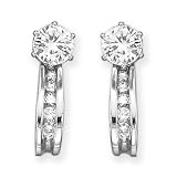 14K White Gold 1/4 ct. Diamond Earring Jackets (Highest Quality)