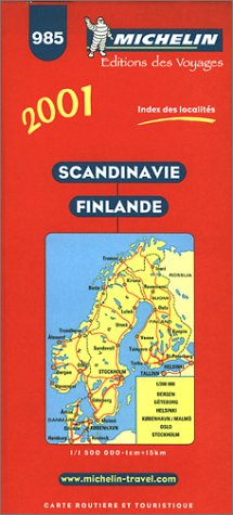 City Travel Guides Discounted  Books : Michelin 2001 Scandinavia, Danmark Norge Sverige, Finland, Suomi/Finland